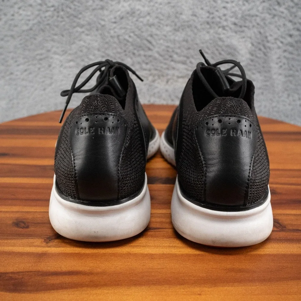 Cole Haan C25259 2.Zerogrand Black Packable Saddle Knit Oxford Shoes Mens 13 M